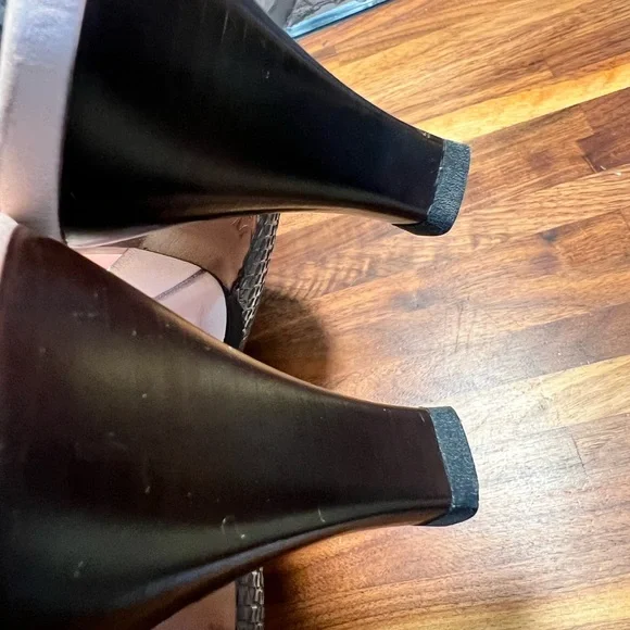 Sesto Meucci Blush Pink Open Toe Heels - Picture 8 of 13